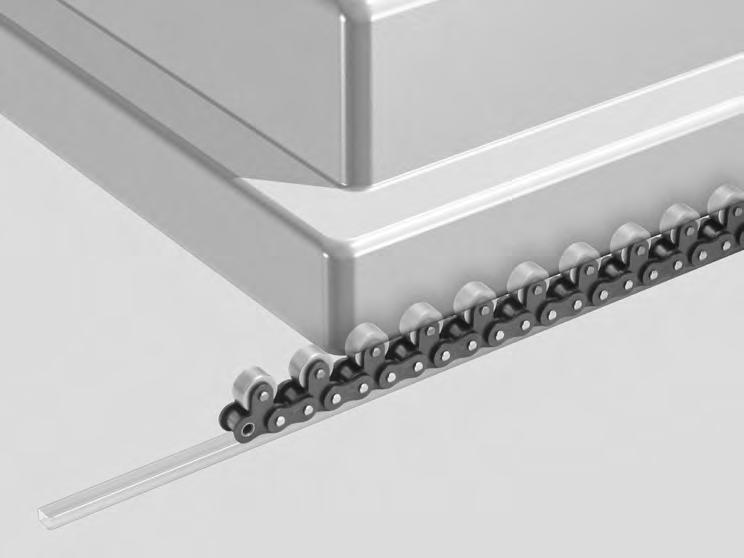 into holes on chain attachments, or holes can be tapped to provide a threaded