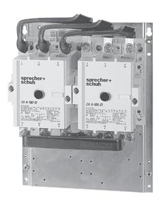 Contactors, AC Coil Reversing Three Pole - Series CAU6 Reversing, Three Pole Contactors With AC Coil, Series CA6 (Open type only) ➏ Ratings for Switching AC Motors (AC2 / AC3) Auxiliary Open Type I e
