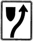 Colour: Black on white reflectorized background. 45 x 90 cm NO TURN ON RED (Regulatory) When this sign is displayed near a traffic signal, vehicles must not make a turn on a red signal.