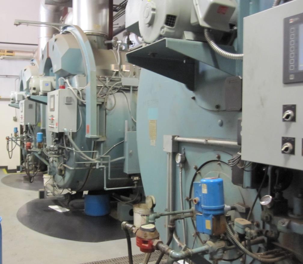 Bates College 3-700 HP boilers, natural gas and 2 oil fired Conversion of 1 boiler initially, with plans to convert a second boiler- Preferred Utility burner integrated with existing Preferred