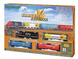 Big-time freight railroading along the eastern seaboard keeps American factories humming. Set includes a diesel loco, 2 freight cars, a caboose and track circle. 160-734 CSX Transportation Reg.