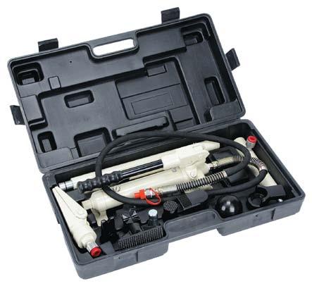 tools organized Proof tested and certified to meet ANSI/ASME B30.1 standards Two-stage piston for quick-action pump with BRK10A BRK-10A features wheels for transportation ease No.