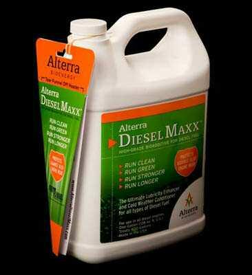 Each unit of Alterra DieselMaxx TM comes packaged with a funnel Funnel is designed to be used