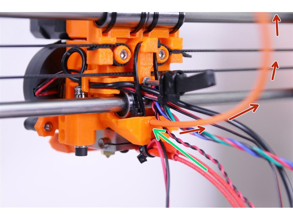 The filament is for the support of the whole harness.