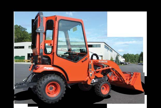 ALL NEW CURTIS CAB SYSTEM FOR KUBOTA BX80 SERIES All Steel Roof with Headliner