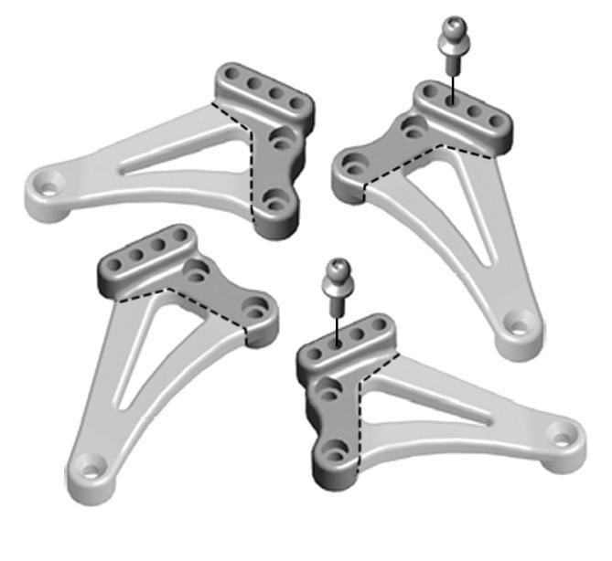 The stock chassis braces/horizontal camber mounts can be used in