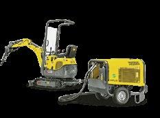unit. The mini-excavator can be rented