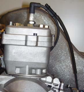 Mount the sensor with at least two strips. The RPM sensor is mounted at the end of the ignition cable, near the spark plug cap, with at least two strips.