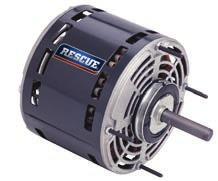 RESCUE Motors Permanent Split Capacitor Direct Drive Fan & Blower, 5.6" Diameter, Open, Air Over APPLICATIONS: Commercial and Residential Air Handlers and Furnaces.