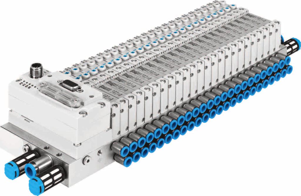 It has never been easier to connect fieldbuses to valve terminals like VTUG, and never easier to change the fieldbus type: attach the fieldbus node and you re done!