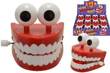 D3cm TY9969 PACK 12 CASE 72 WIND UP CHATTERING TEETH