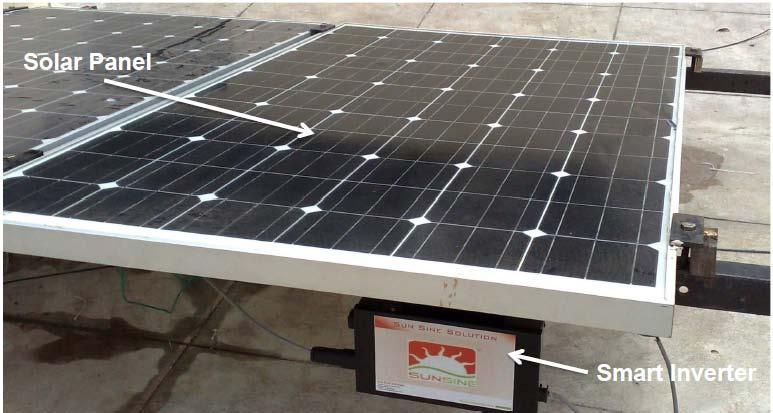 SUNSINE SMART SOLAR INVERTER Is a micro-inverter which converts direct current (DC) from a single solar panel to alternating current (AC).