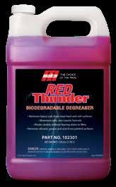 CLEANERS & DEGREASERS CLEANERS & DEGREASERS RED THUNDER BIODEGRADABLE DEGREASER PF Malco s most versatile heavy duty cleaner removes heavy soils from most hard and soft surfaces.
