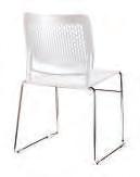 options Table + 165 MALIKA Polypropylene, space-saving stacking chairs Standard no arms stack