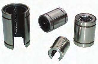 L, LO & Metric High apacity Linear earings LINTH's high capacity linear bearings have a ball conforming outer race coupled with a self-aligning feature which allows for zero bearing clearance while