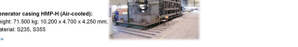 THDF (H2-cooled): weight: 116.000 kg; 11.000 x 4.900 x 4.