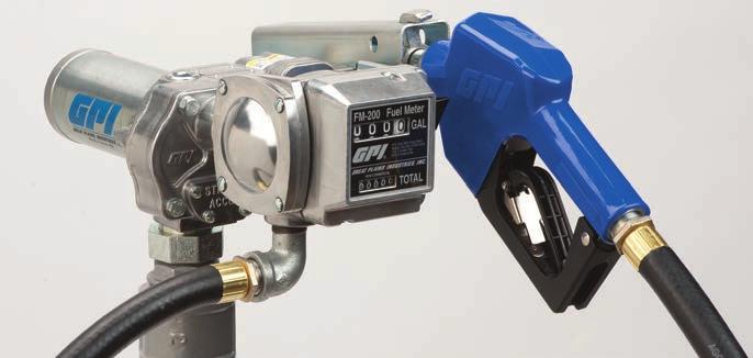 12-VOLT & METER COMBO weight-centering base. These pumps fit high-flow applications requiring either a 12- or 24-volt DC pump.