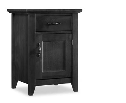 RESIDENT ROOM CASEGOODS HC875-0 ARCHON BEDSIDE CABINET W/DOOR & DRAWER 995 Solid Hardwoods 3D Thermofoil Top