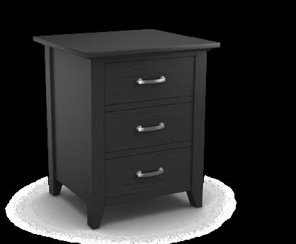 64 HC875-210 ARCHON THREE DRAWER BEDSIDE CABINET 1115 Solid Hardwoods 3D Thermofoil Top 22W x D x 30H 65 lb.