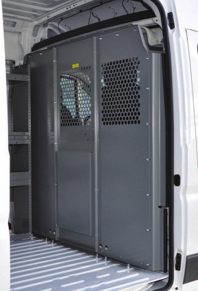 PROMASTER PARTITIONS ADRIAN STEEL PARTITIONS keep CARgO WHERE IT BELONgS, IN THE CARgO AREA!