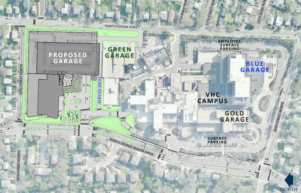 Proposed Site Parking Locations and Tabulation Parcel