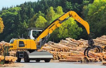 Handling timber with the LH