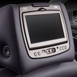 Cirrus Leather UJ5 - REAR SEAT DVD ENTERTAINMENT SYSTEM - SMOKEY PLUM LEATHER System,