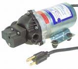 SHURFLO 115 VAC DEMAND PUMPS Self priming up to 8 vertical feet (2.4m) Built-in check valve 6' power cord (1.