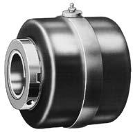 The outer housings for the pillow blocks and flange bearings are of split construction for ease of replacement of the completely assembled, adjusted and lubricated inner units.