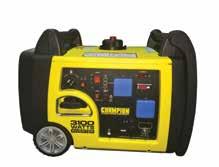 The 73001I-P portable inverter petrol generator is powered by a 171cc Champion single cylinder, 4-stroke OHV engine that produces 3100 max watts.