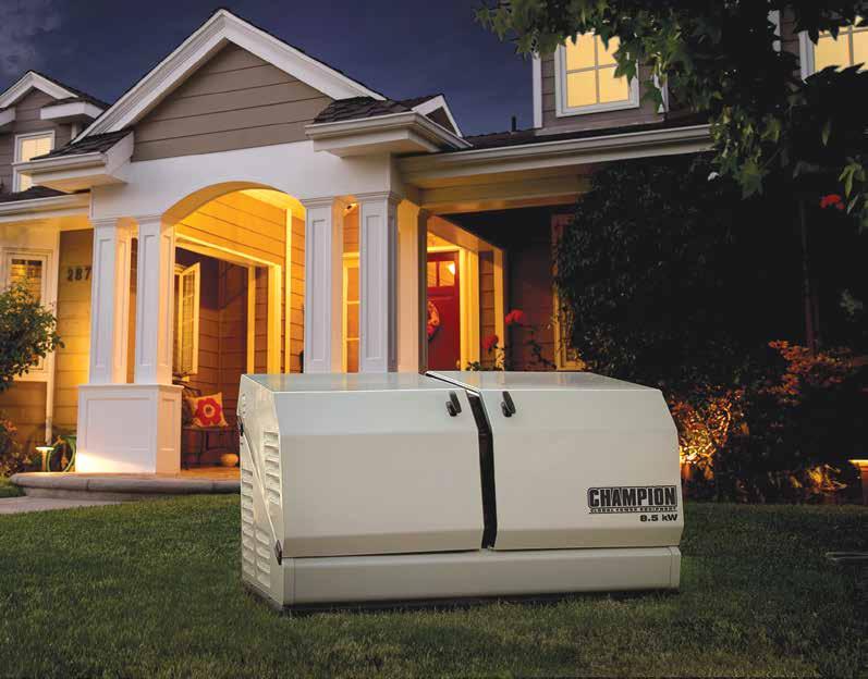 8.5KW STANDY GENERATOR STANDBY ALL CHAMPION STANDBY BACKED BY A N Gas 10 YEAR WARRANTY CPE100199 8.5 Kw 10 Year Home and business WHAT IS A STANDBY GENERATOR?