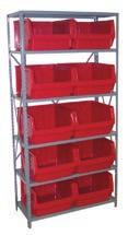 Dividers can be repositioned on the shelf to accommodate changing storage requirements.