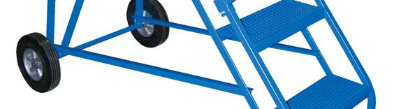 Ladders with more steps are heavier and therefore require more effort to move.