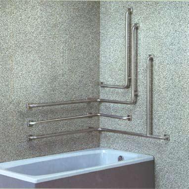 Grab Bars - Bathtub Bathtub Entry Bars Grab bars are now considered a necessity for every bathing area.