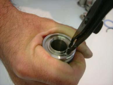 Maintenance (continued) 6. CAUTION: To remove the Piston the Circlip inside the recess of the Piston has to be removed.