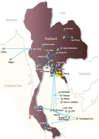 Offshore Fields in Gulf of Thailand 11 Gulf of Thailand Fields in Myanmar 77% On-shore fields LNG