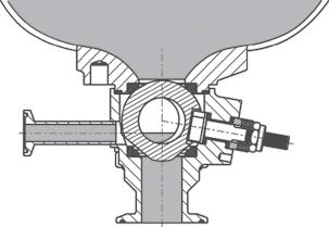 Seals at downstream seat Competitor s Design Line pressure pushes ball downstream in the ball-closed position, providing sealing at the downstream seat.