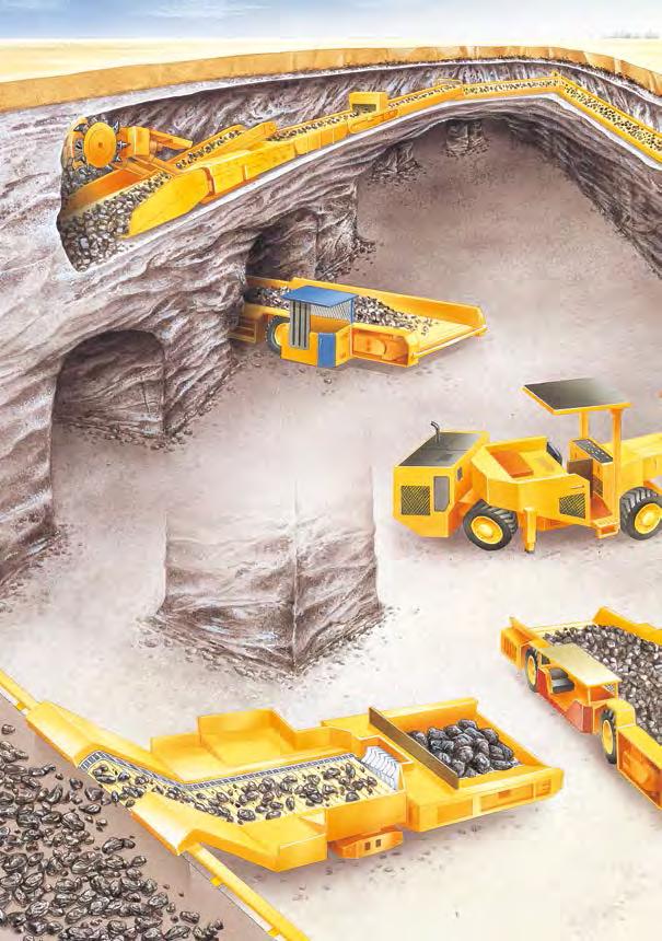 When desired material deposits are located at levels too deep or too expensive for surface mining techniques, the job must