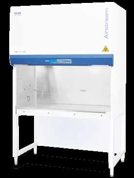 The remaining 2/3 of the air is passed through the downflow ULPA filter and into the work area as a vertical laminar flow air to create ISO Class 3 work surface and prevents cross contamination.