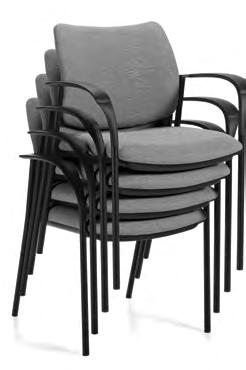 Models up to 4 high N/A STANDARD FEATURES Sidero seating has a sculptured appearance, featuring wide curved arms and a round tubular steel frame, with wall safe construction.