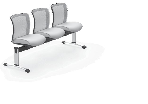 Upper seating units and/or tables can be placed in any order along the beam. Power monument has two AC outlets, dual 2.1 amp USB ports. Specifications and pricing are for 1 chair.