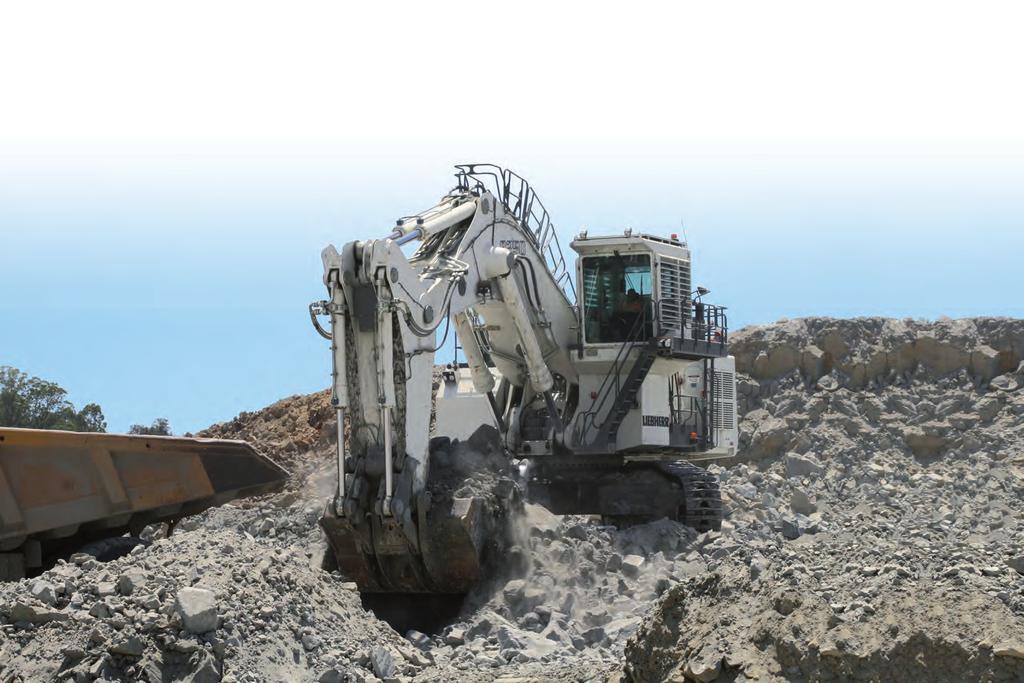 Productivity and Efficiency iebherr s R 9250 mining excavator integrates the latest technology to perform efficiently in all types of mining environments.