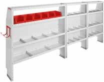 HIGH-ROOF PACKAGES EXTENDED LENGTH COMMERCIAL / BASE 0 Commercial Shelving Package, High-Roof, Extended 00-0X --0 Bulkhead, Transit