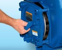 The external shimless coverplate allows for easy adjustment of the clearance between the impeller and the