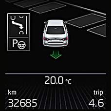PARK ASSIST This function removes the stress of bay and parallel parking