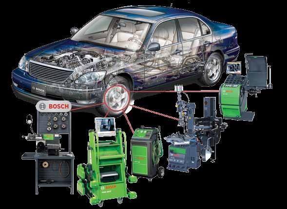 Bosch Wheel Service Equipment Bosch oers a complete line of high quality wheel service equipment designed to increase repair shop eiciency, and maximize profitability.