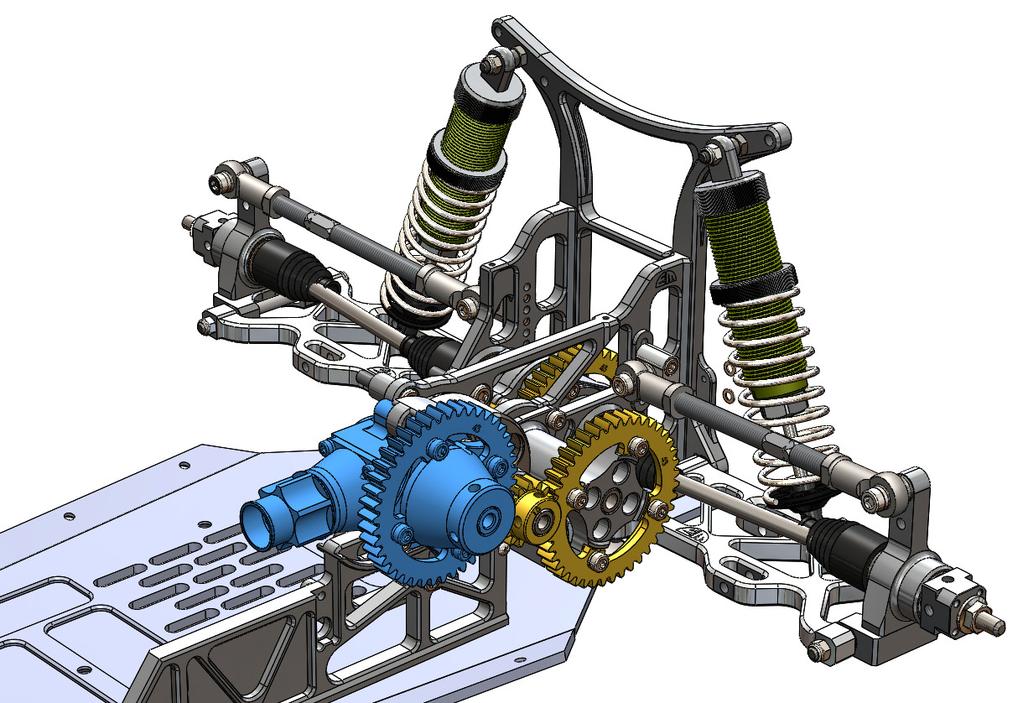 Take the pre-build gearbox and place it in