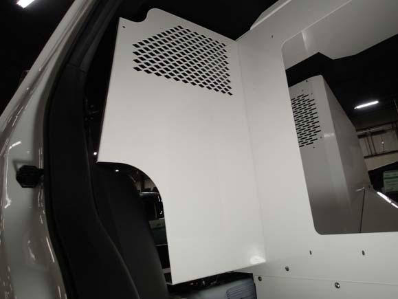 Tighten bracket hardware and replace rubber door gasket. Re-install OEM passenger seat.