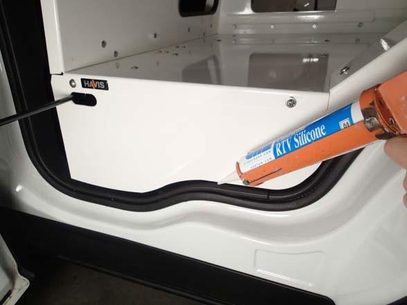 flat Attach rear floor filler plate to rear wall and rear floor bracket with