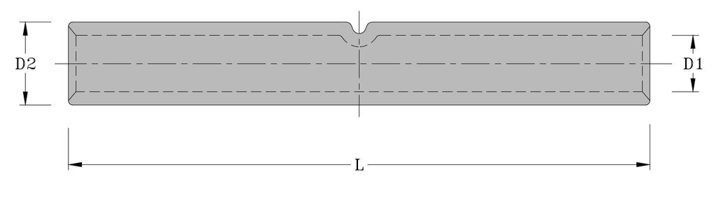 Figure 13: Sleeve Connectors for Aluminum-to-Aluminum Conductors SECTION, mm² DIMENSIONS, mm Aluminum Aluminum D1 D2